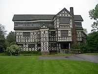 The entrance to Little Moreton Hall in Cheshire